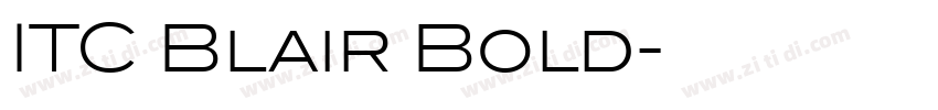 ITC Blair Bold字体转换